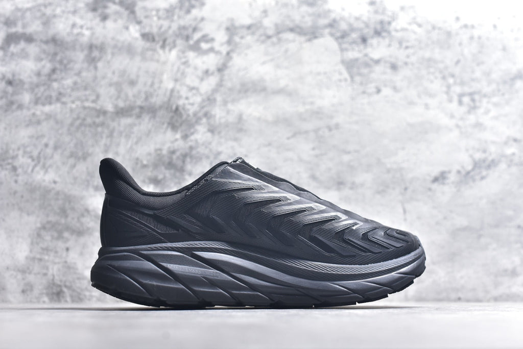 HOKA Clifton Women's Men's Shoes | Black Mesh Running Sneakers