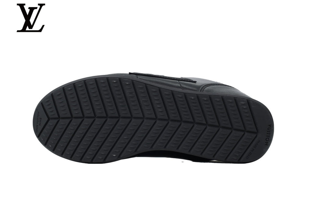 Louis Vuitton shoes for man  women Low-Top Leather Sneakers - Black