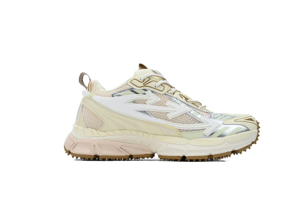 Off-White Be Right Back Women's Men's Shoes | Cream & Beige Mesh Retro Sneakers