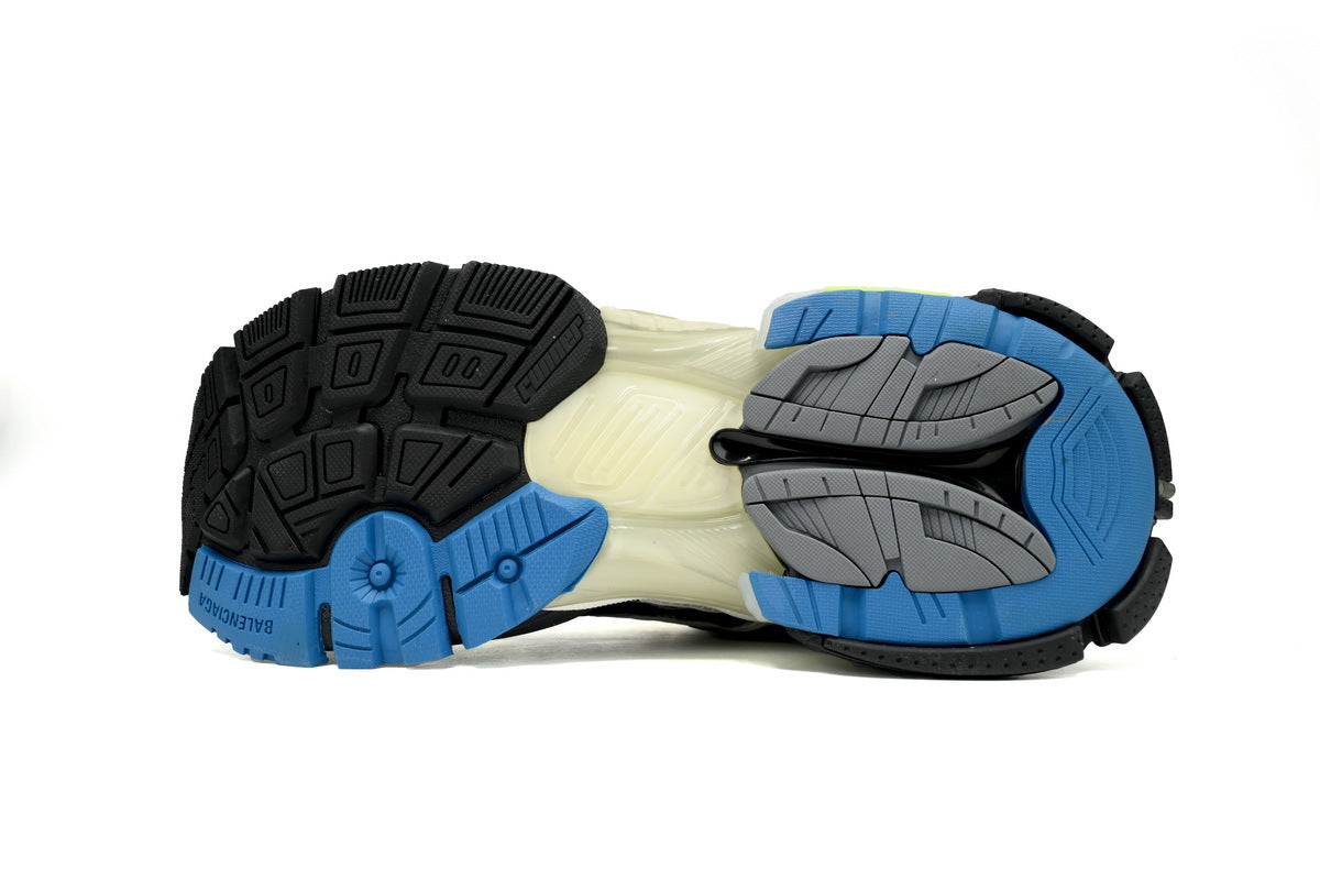 Balenciaga men's shoes Track Runner Sneaker – Distressed Low-Top  balenciaga runners Blue-yellow