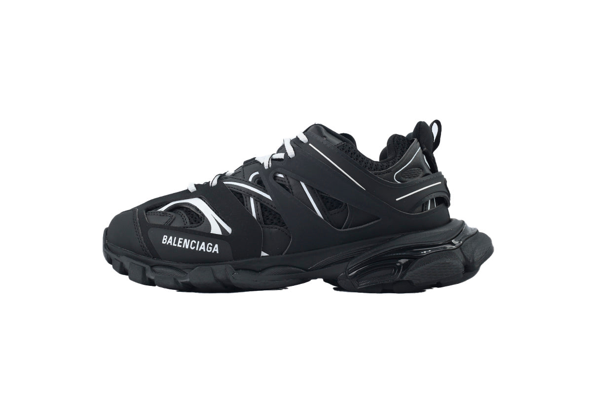 balenciaga men's shoes Track Sneakers  balenciaga runners Black and White