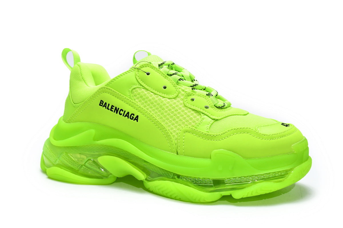 Balenciaga men's shoes Track Triple S Clear Sole Sneakers balenciaga runners Light green