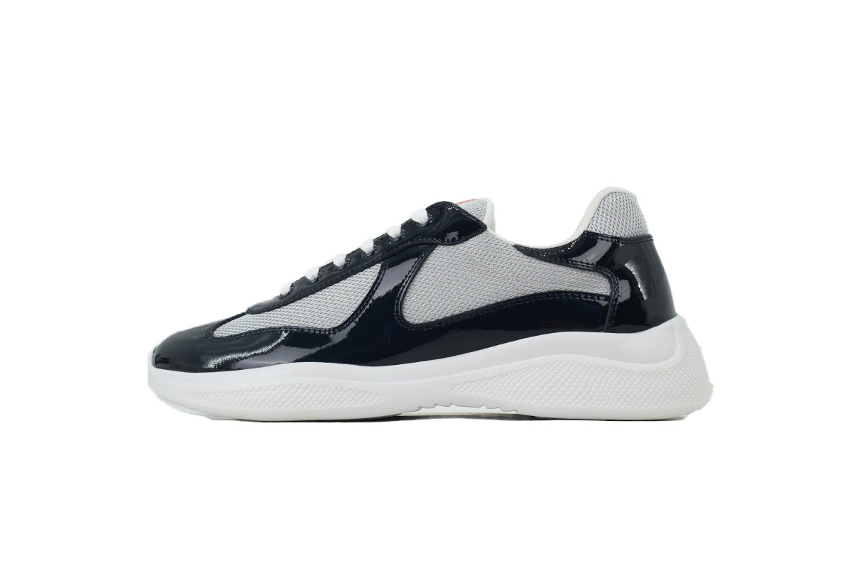Prada America's Cup Sneakers slip ons womens  prada designer mens shoes Dark gray