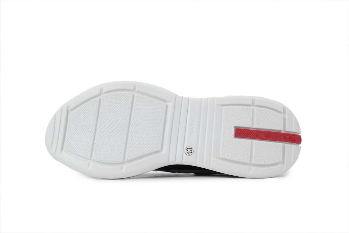 Prada America's Cup Sneakers slip ons womens  prada designer mens shoes Dark gray