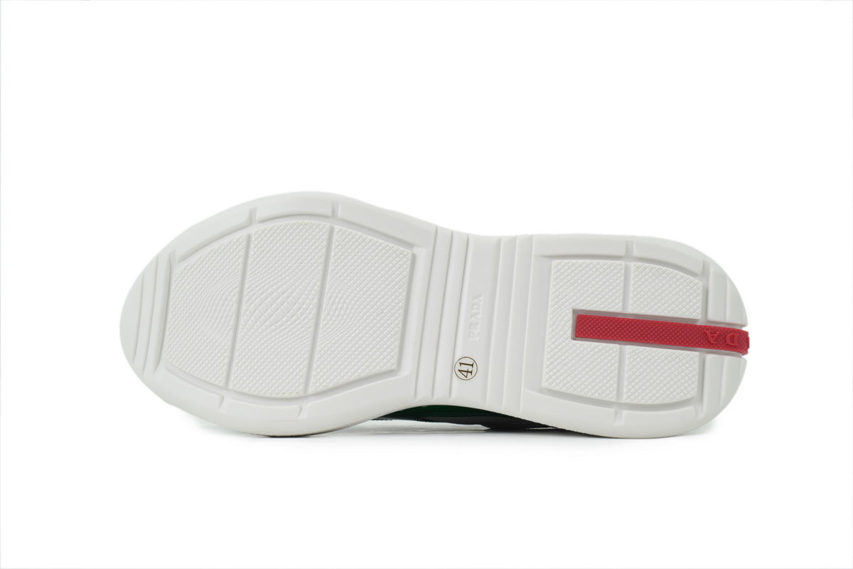 Prada America's Cup Sneakers slip ons womens  prada designer mens shoes  Grey-green