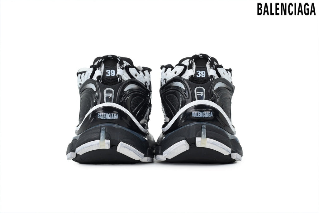 Balenciaga Runner men's shoes  women sneakers – White & Black (Premium)
