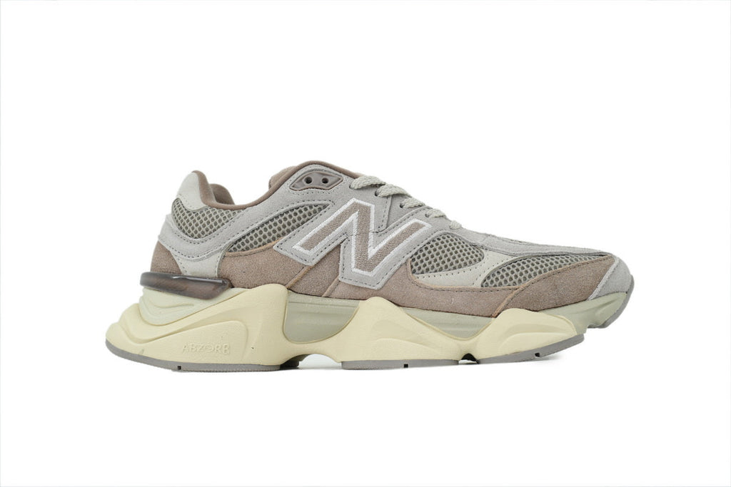 New Balance 9060 Women's & Men's Taupe Grey & Cream Chunky Retro Sneakers