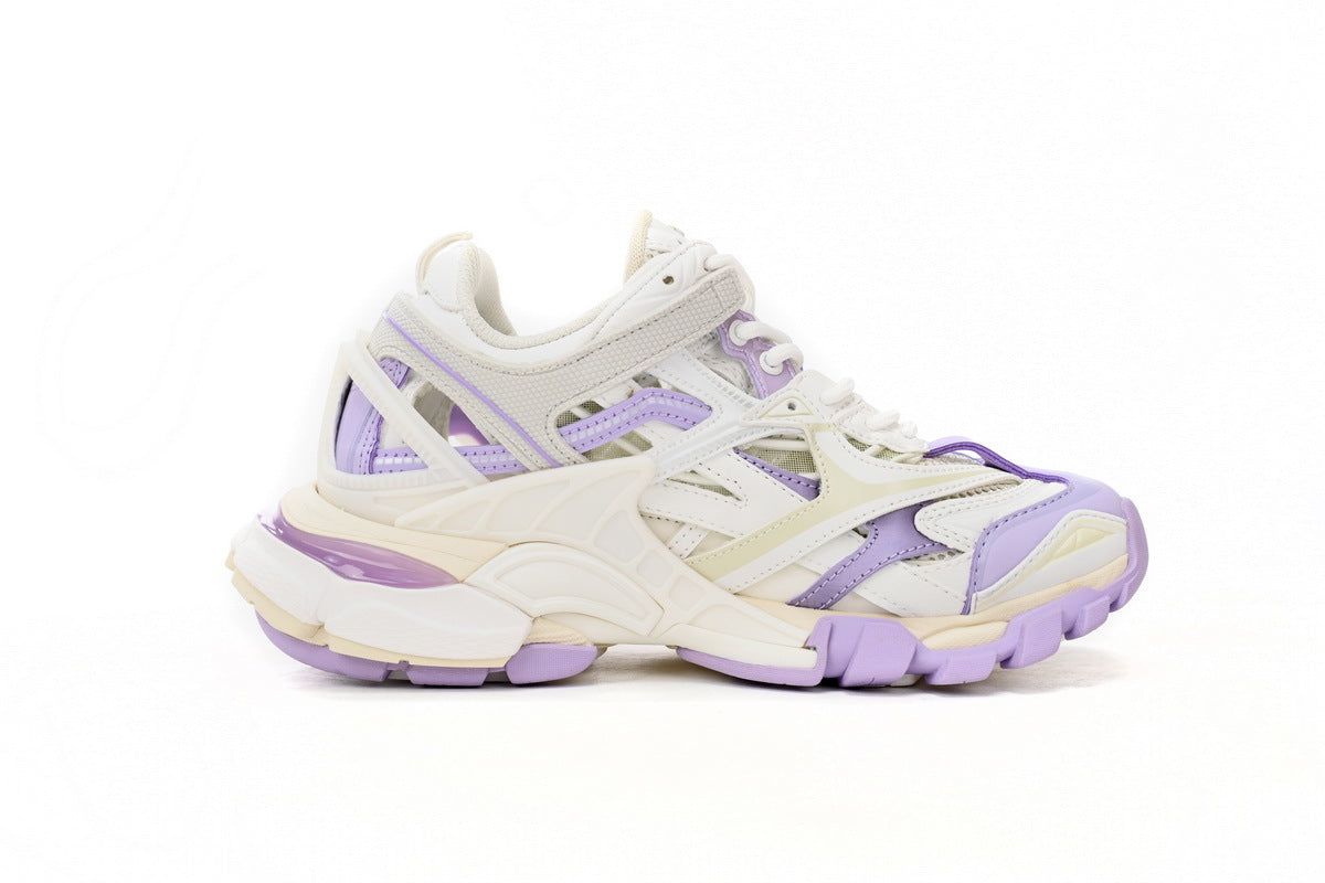 Balenciaga men's shoes  Track.2 Sneakers balenciaga runners White and purple