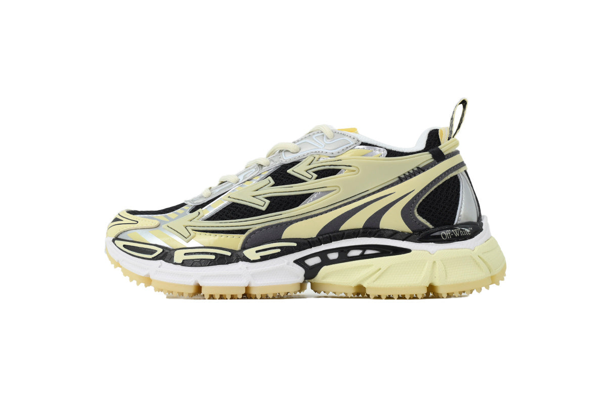 Off-White Be Right Back Women's Men's Black, Cream & Silver Chunky Sneakers
