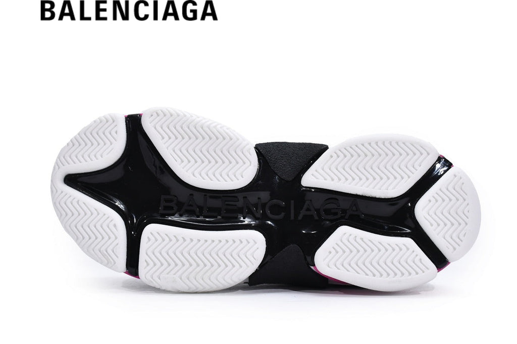 Balenciaga Triple men's shoes  women sneakers S White Black Pink