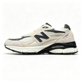 JJJJound x New Balance 990v3 Moonbeam Women's & Men's Cream Black Retro Sneakers