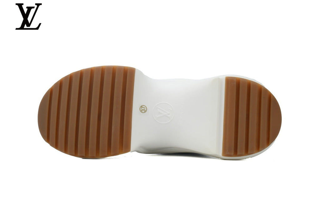 Louis Vuitton LV shoes for man  women Archlight Sneaker – White & Blue Denim