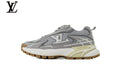 Louis Vuitton shoes for man  women Runaway Sneaker – Grey & White Mesh Dad Shoe with Gum Sole
