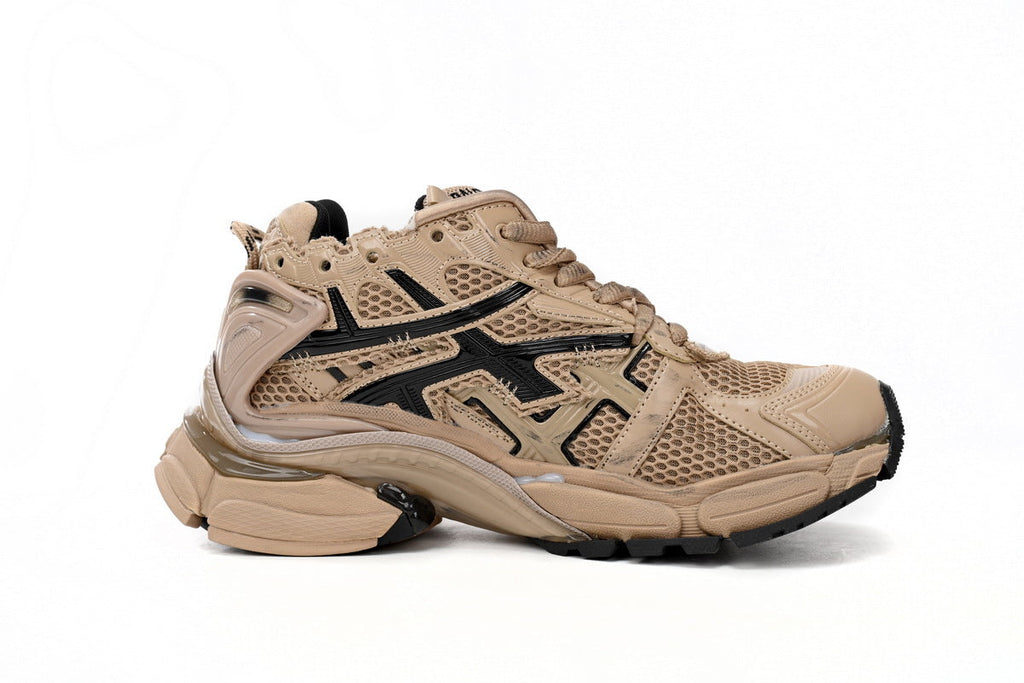 Balenciaga  men's shoes Track Runner Sneaker – Distressed Low-Top balenciaga runners brown