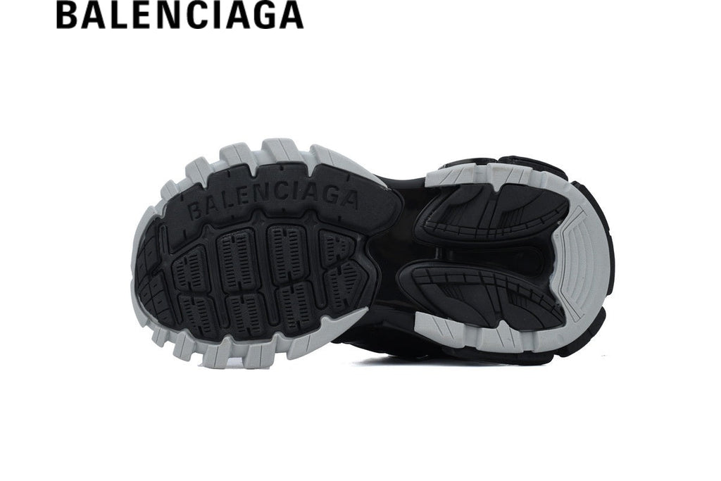 Balenciaga Track men's shoes  women sneakers Sneakers in Black and Silver
