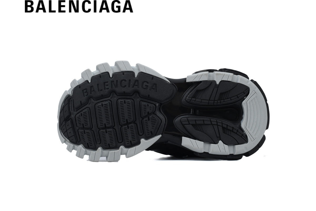 Balenciaga Track men's shoes  women sneakers Sneakers in Black and Silver