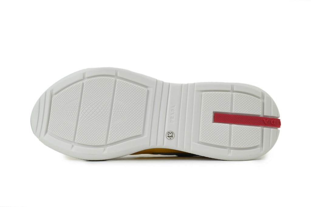 Prada America's Cup Sneakers slip ons womens  prada designer mens shoes Yellow gray