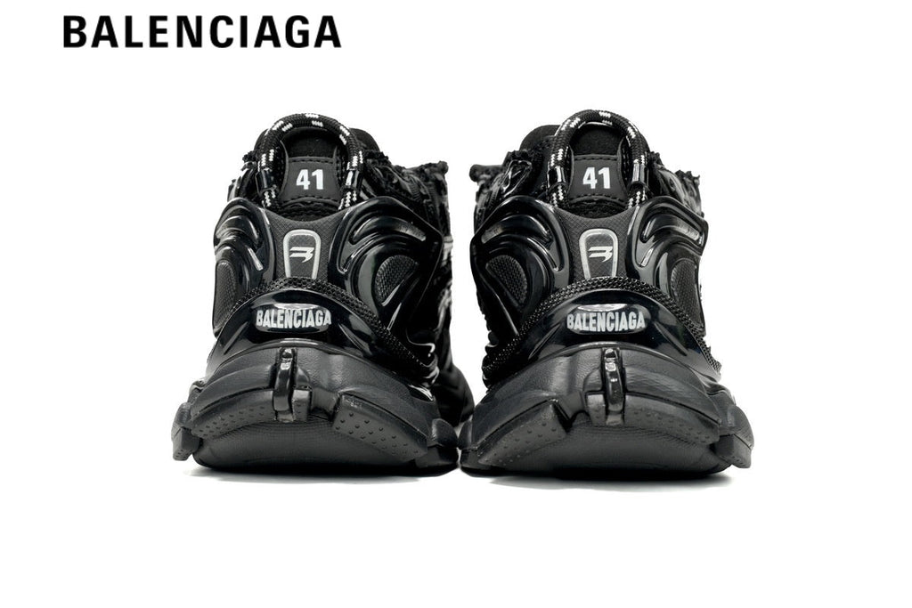 Balenciaga Runner men's shoes  women sneakers Black