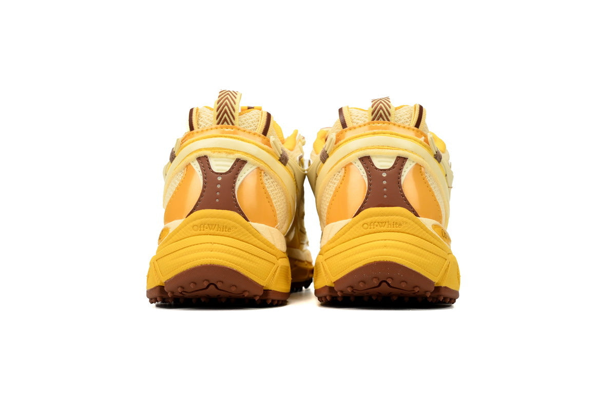 Off-White Be Right Back Women's Men's Shoes | Yellow & Cream Mesh Retro Sneakers