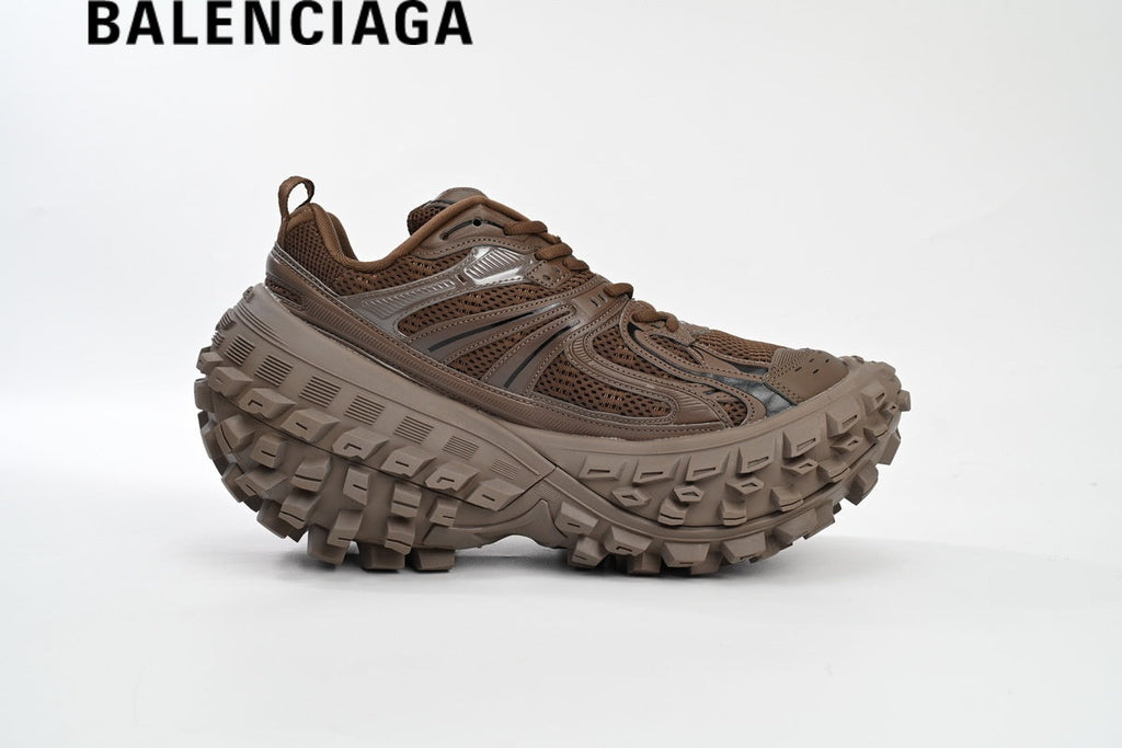 Balenciaga Brown Defender men's shoes  women sneakers