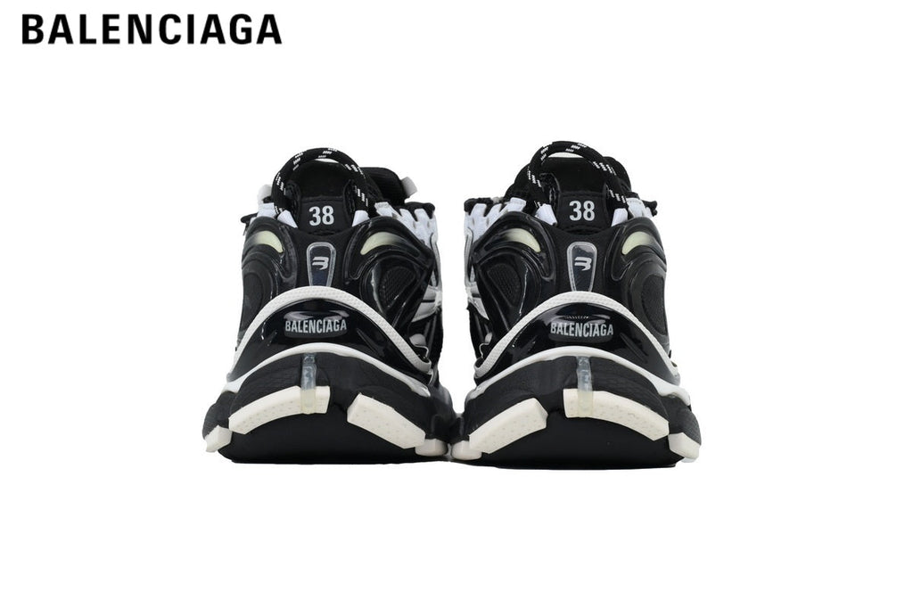 Balenciaga Runner men's shoes  women sneakers — Black / White
