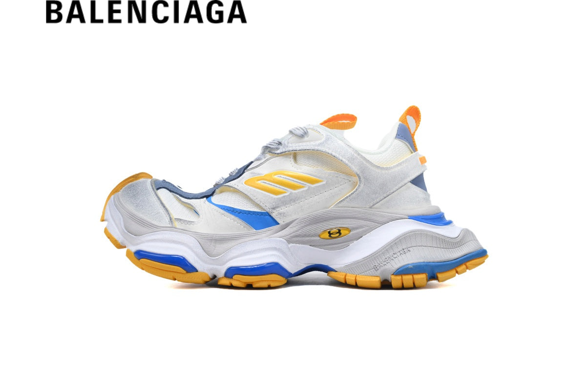 Balenciaga Cargo men's shoes  women sneakers White Yellow Blue
