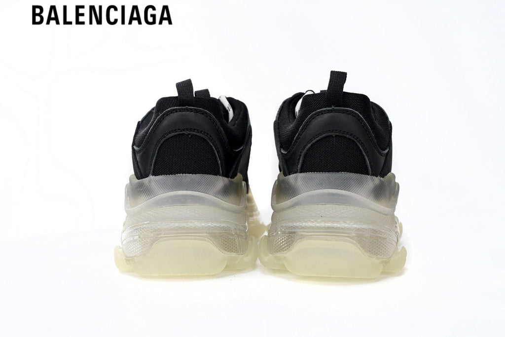 Balenciaga Runner men's shoes  women sneakers — Blue Mesh, Black & Orange Synthetic Overlays