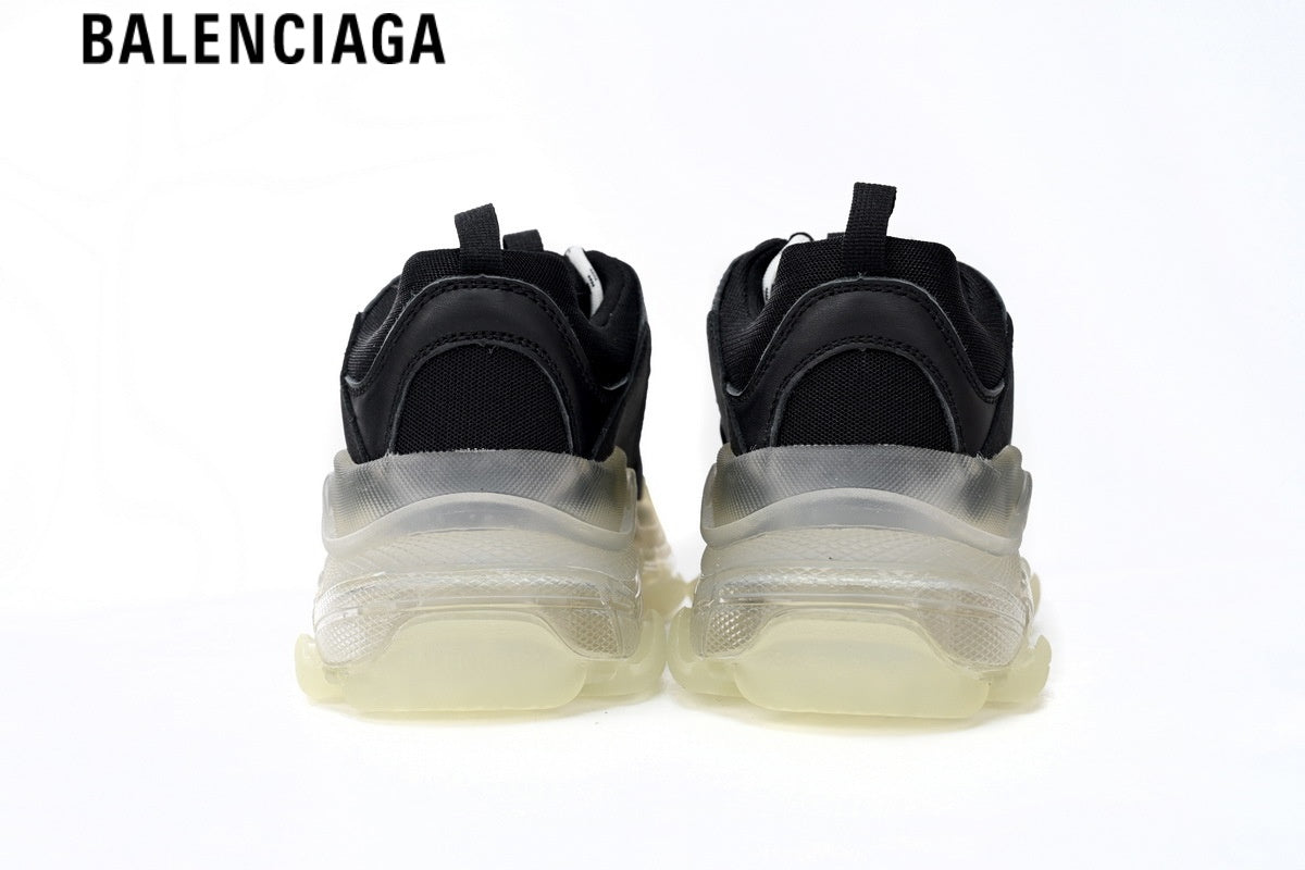 Balenciaga Runner men's shoes  women sneakers — Blue Mesh, Black & Orange Synthetic Overlays