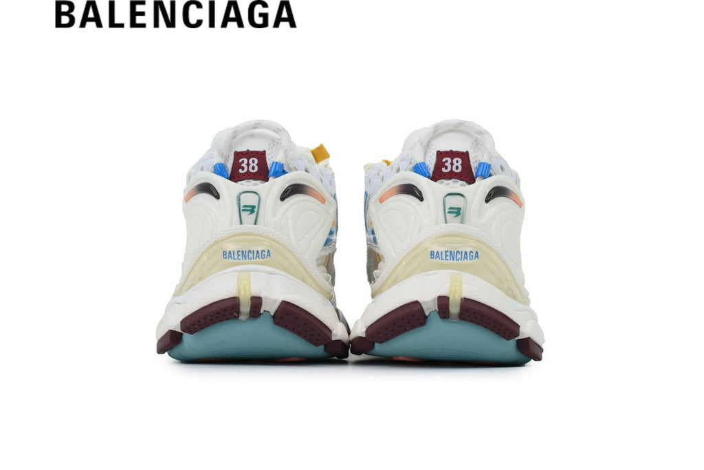 Balenciaga Runner men's shoes  women sneakers White Multi