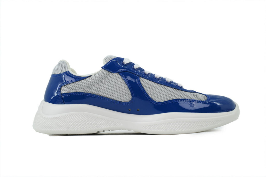Prada America's Cup Sneakers slip ons womens  prada designer mens shoes Deep blue-gray