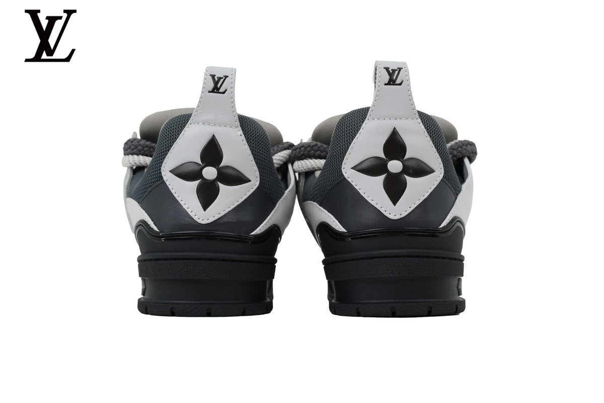 Louis Vuitton shoes for man  women Skate Sneaker – White, Grey & Navy