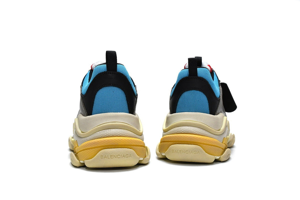Balenciaga men's shoes Track Sneaker Triple S Sneakers Grey-blue-red