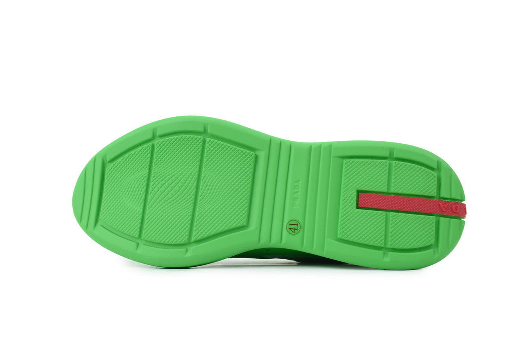Prada America's Cup Sneakers slip ons womens  prada designer mens shoes Green-gray