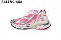 Balenciaga Runner men's shoes  women sneakers — White / Pink