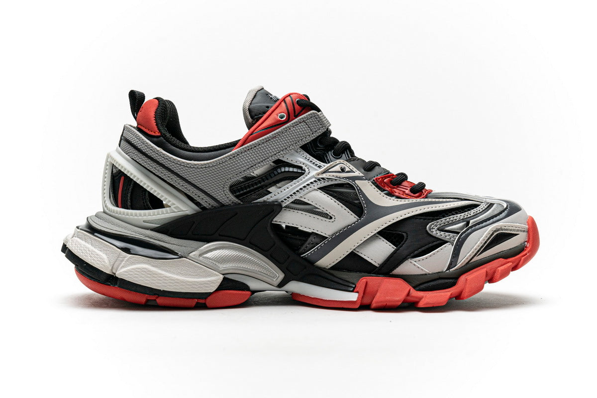 Balenciaga men's shoes Track.2 Sneakers  balenciaga runners  Greyish-red