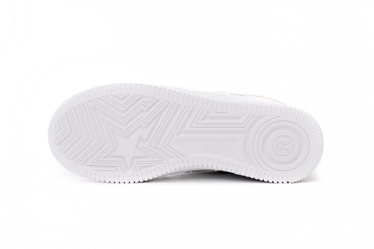 A BATHING APE BAPE STA White Sneakers | Women's & Men's Skate-Inspired Shoes