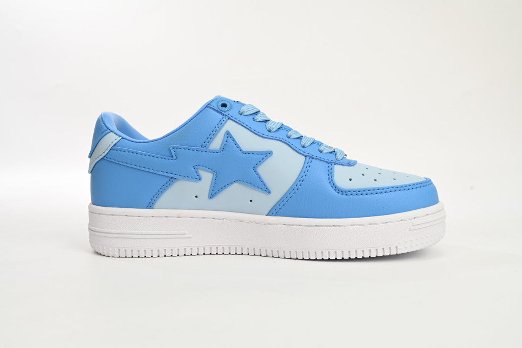 A BATHING APE BAPE STA Sky Blue & Ice Blue Sneakers | Women's & Men's Skate-Inspired Shoes