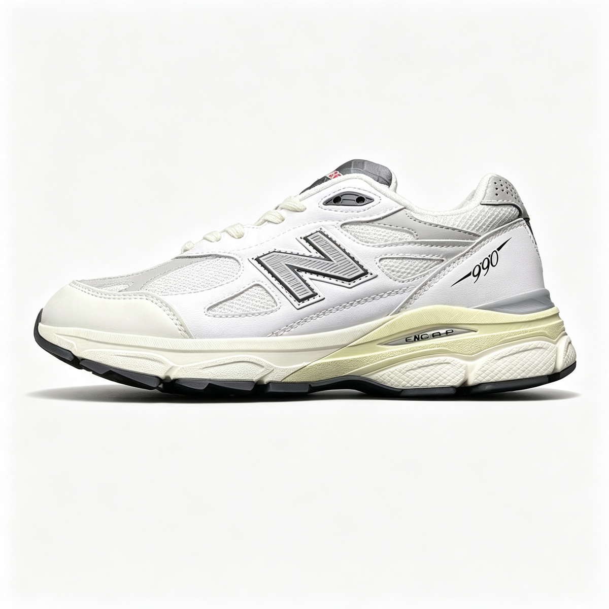 JJJJound x New Balance 990v3 Sea Salt Women's & Men's White Cream Retro Sneakers