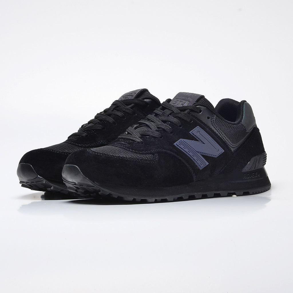 New Balance 574 Women's & Men's Black & Slate Grey Retro Sneakers