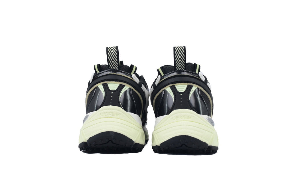 Off-White Be Right Back Women's Men's Shoes | Black & White Cream Sole Retro Sneakers
