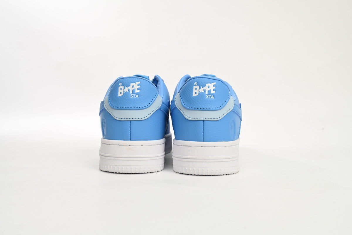 A BATHING APE BAPE STA Sky Blue & Ice Blue Sneakers | Women's & Men's Skate-Inspired Shoes
