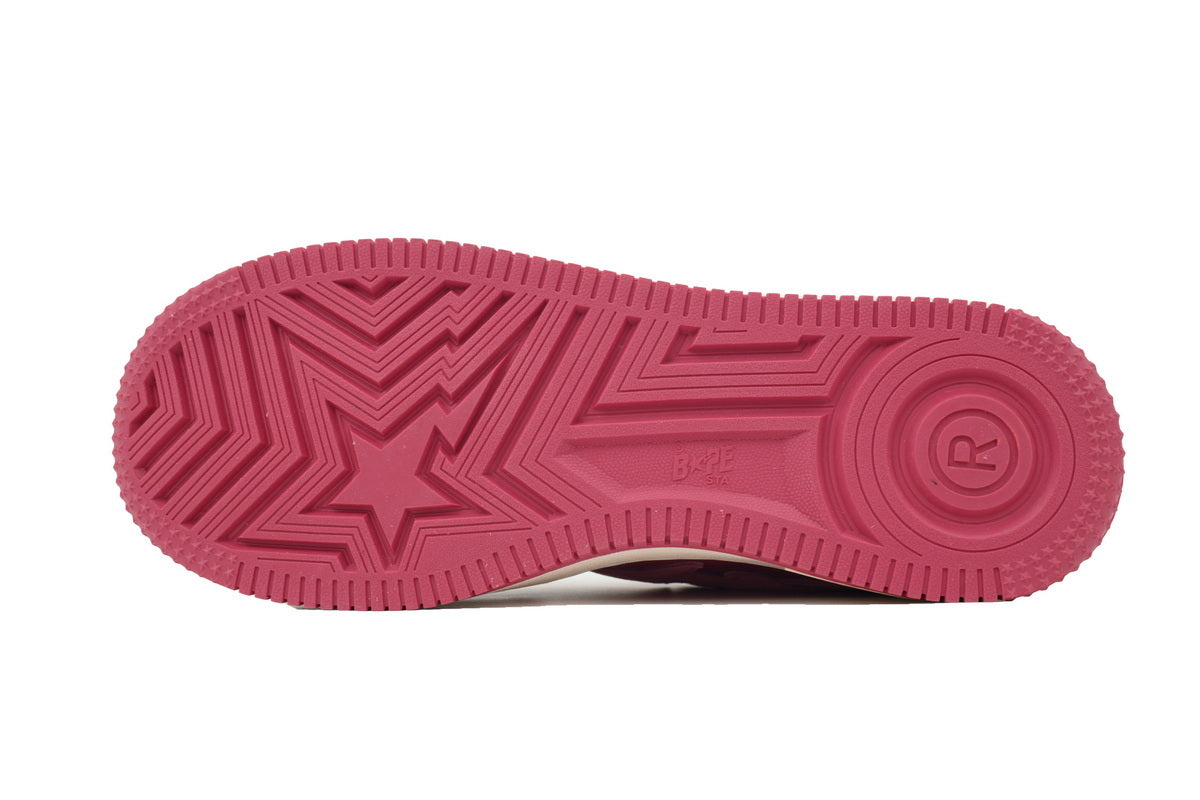 A BATHING APE BAPE STA Pink, Rose & Cream Sneakers | Women's & Men's Skate-Inspired Shoes