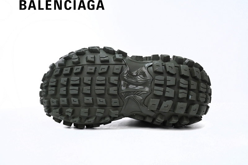 Balenciaga Defender men's shoes  women sneakers in Dark Green