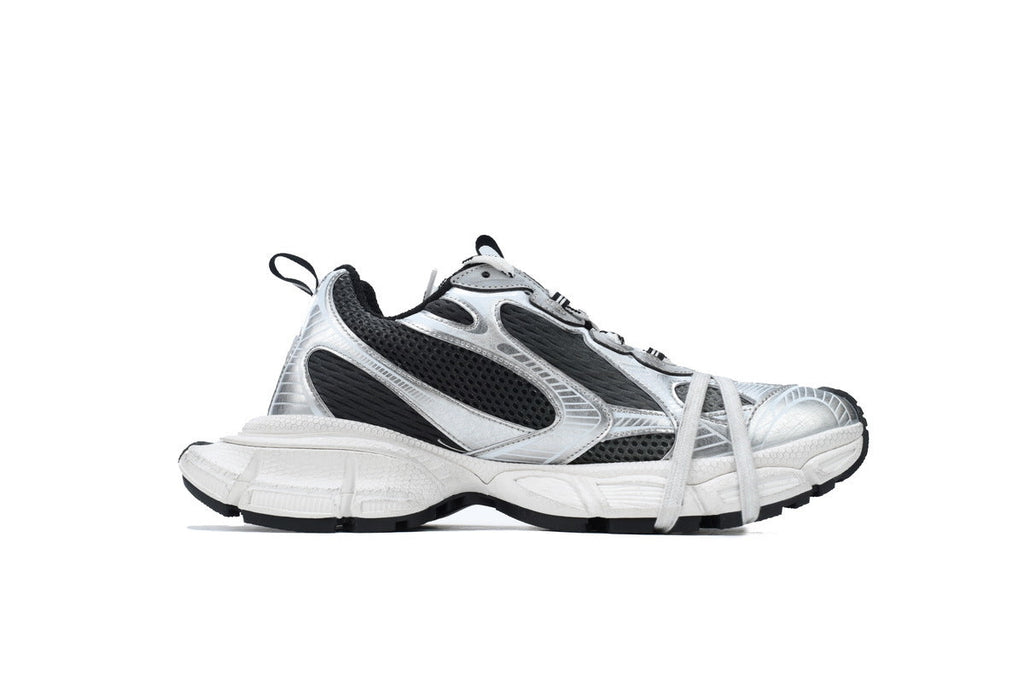 Balenciaga 3XL men's shoes Track  Sneaker – Low-Top Chunky Sole balenciaga runners Black and White