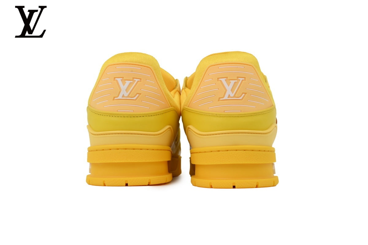 Louis Vuitton Trainer shoes for man  women Sneaker – Yellow Monogram