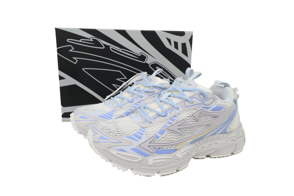 Off-White Be Right Back Women's Men's White & Pale Blue Chunky Sneakers