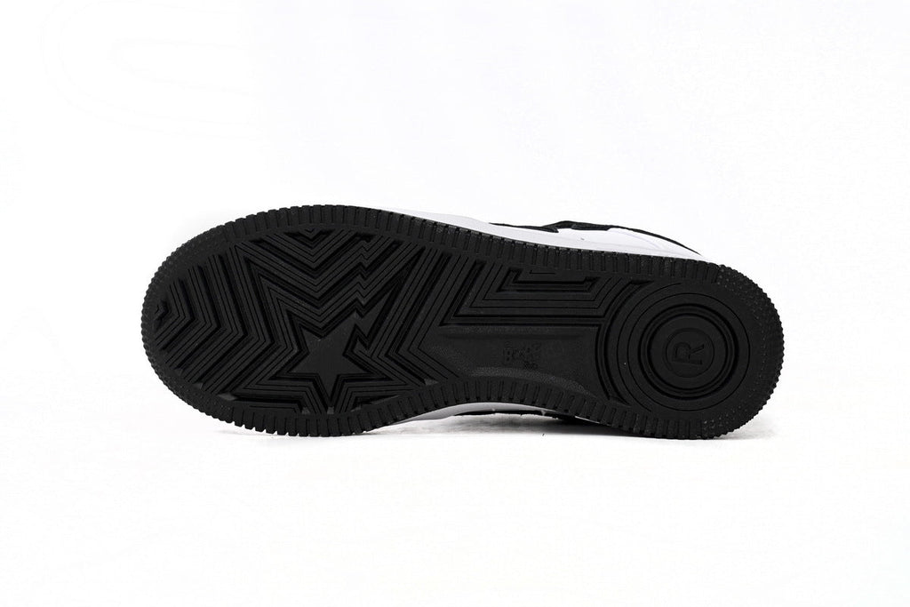 A BATHING APE BAPE STA White & Black Sneakers | Women's & Men's Skate-Inspired Shoes