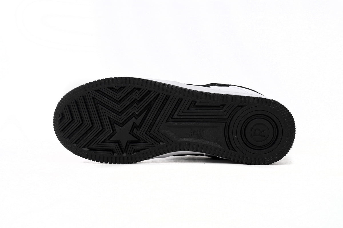 A BATHING APE BAPE STA White & Black Sneakers | Women's & Men's Skate-Inspired Shoes