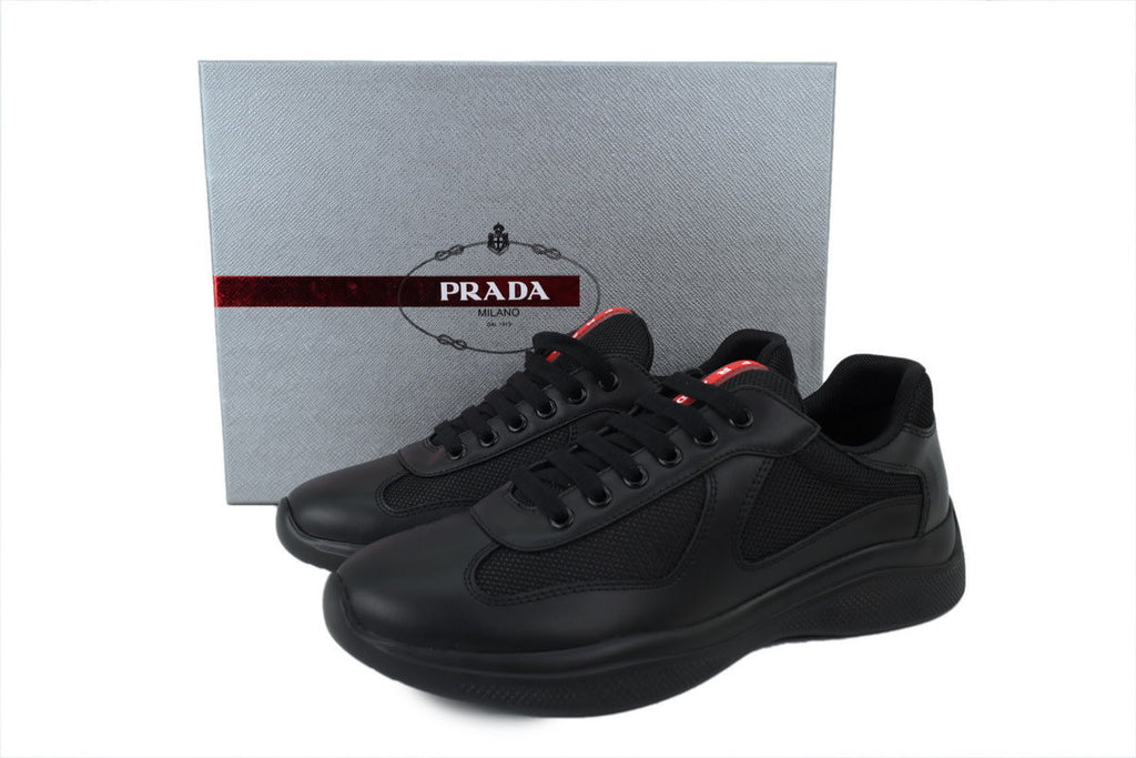 Prada America's Cup Sneakers  slip ons womens  prada designer mens shoes black