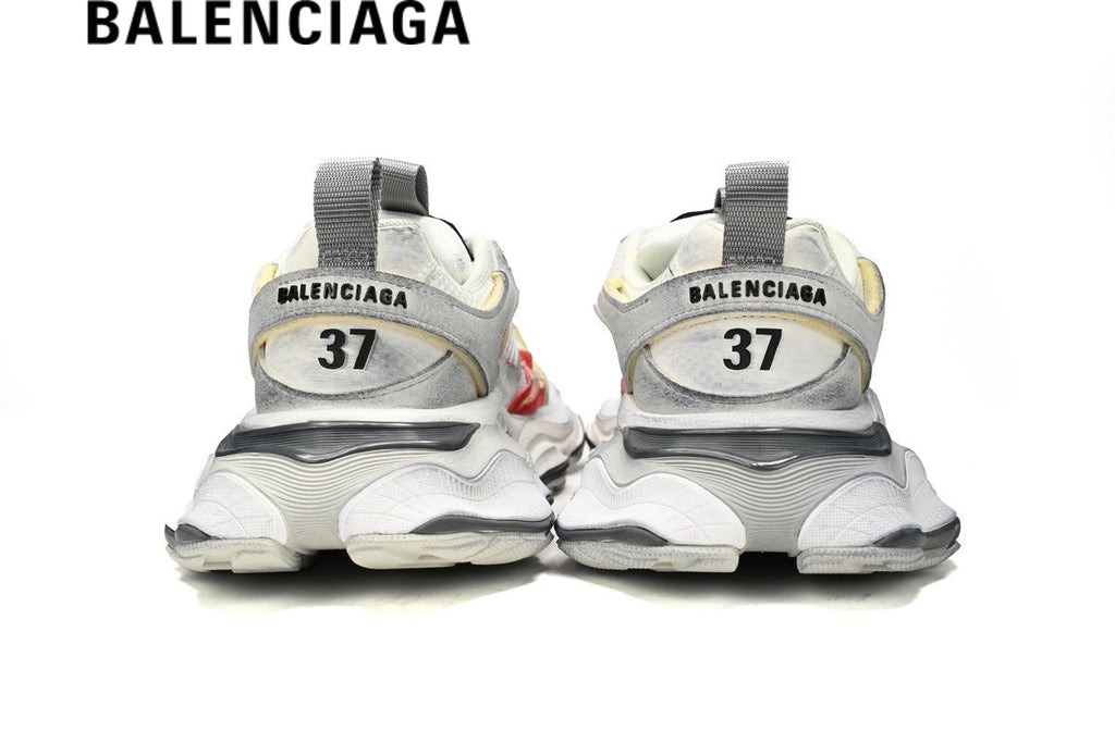 Balenciaga Cargo men's shoes  women sneakers White Red